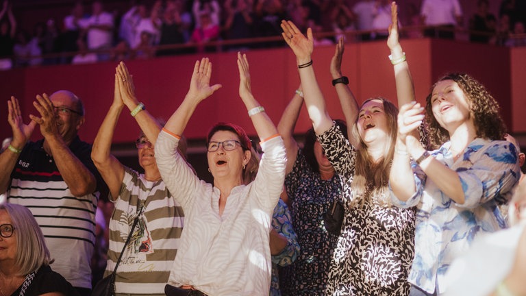 Smokie auf der Bühne beim Konzert des SWR4 Festivals in Wörth