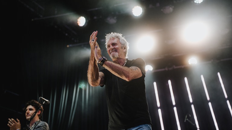 Smokie auf der Bühne beim Konzert des SWR4 Festivals in Wörth