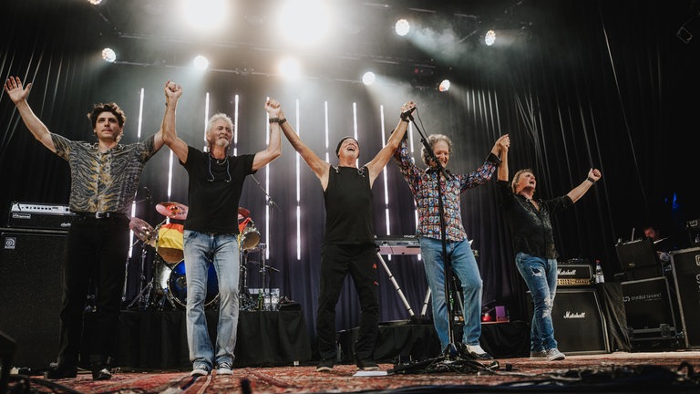 Smokie auf der Bühne beim Konzert des SWR4 Festivals in Wörth