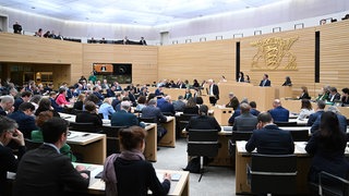 Landtag von Baden-Württemberg während einer Landtagssitzung