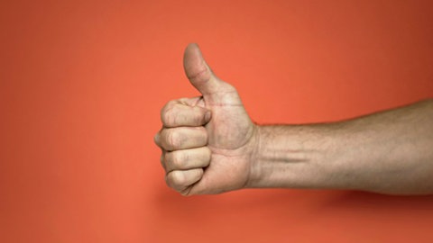 Positiv denken. Daumen hoch!