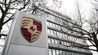 Ein Gebäude des Sportwagenherstellers Porsche