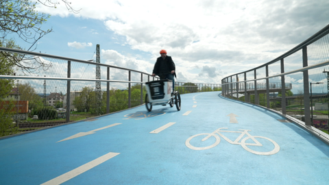 Fahrradstraße in Tübingen