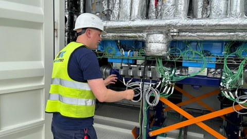 Produktionsanlage für E-Fuels des Karlsruher Start-ups INERATEC in Frankfurt-Höchst