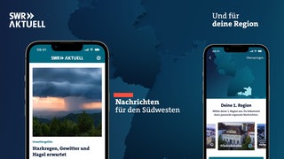 Die neue SWR Aktuell-App auf einem Iphone