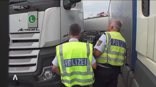 Alkohol-Großkontrolle bei LKW-Fahrern