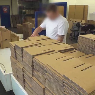 Häftling bei der Arbeit