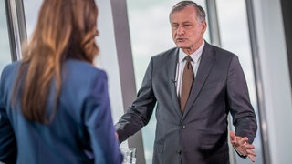 Rülke beim SWR-Sommerinterview 2024 auf dem Fernsehturm