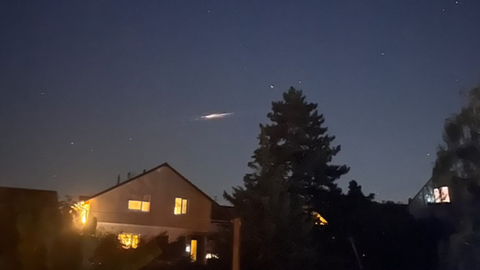 Ein Himmelsphänomen am Dienstagabend über Heidelberg.