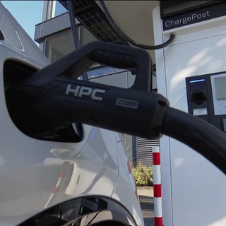 Eine E-Auto-Ladestation