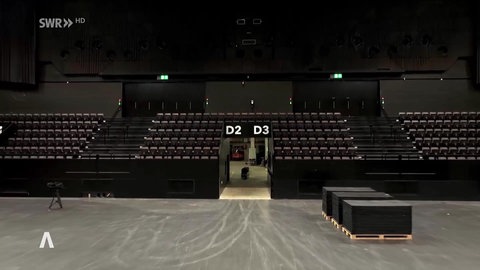 Eine Halle in Basel, in welcher der ESC 2025 stattfinden wird