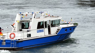 Ein Boot der Wasserschutzpolizei. 