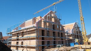 Eine Baustelle für Wohnungsbau