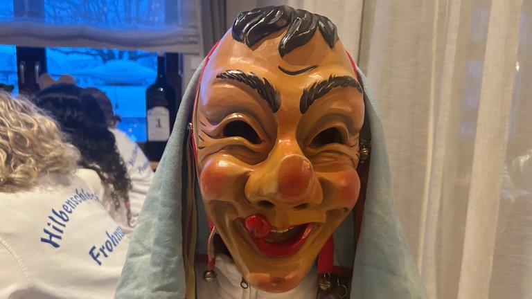 Ein Narr der Hilbenschlecker Frohnstetten (Kreis Sigmaringen).