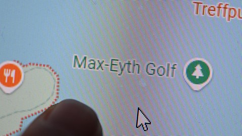 Auf dem Kartendienst "Google Maps" wurde der Max-Eyth-See bei Stuttgart zum Golf.