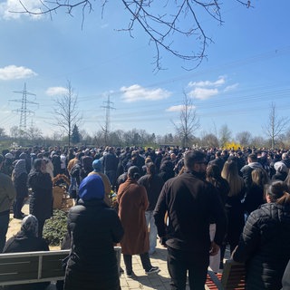 Knapp 2.000 Menschen besuchten die Beerdigung in Ludwigsburg.