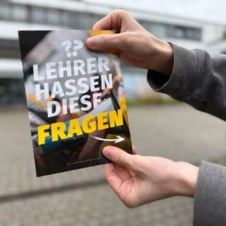 Ein Flyer, der von der rechtsextremen Identitären Bewegung an Schulen verteilt wird.
