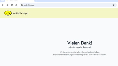 Die Webseite nett-hier.app ist seit Juni 2025 beendet.