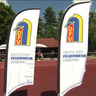 Flaggen vom deutschen Feuerwehr Verband