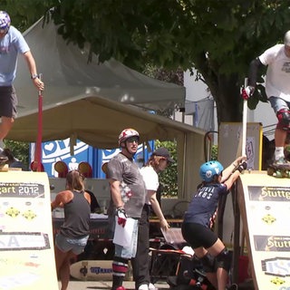 Skater auf der Piste