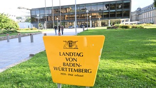 Der Landtag von Baden-Württemberg in Stuttgart. 