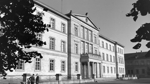 Die neue Aula der Eberhard Karls Universität in Tübingen, 1930er Jahre
