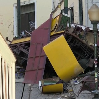 eine verunglückte Bahn