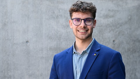 Joshua Meisel, der Vorsitzende des Landeschülerbeirats Baden-Württemberg, aufgenommen im Landtag.