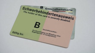 Schwerbehindertenausweis im Format einer Bankkarte