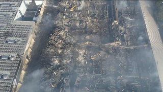 Fläche in Freiburg nach einem Großbrand