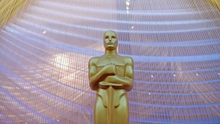 Eine Oscar-Statue steht vor dem Dolby Theater (Symbolbild). 