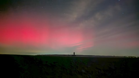 Die Polarlichter waren in der Nacht auch in der Region Stuttgart zu sehen.