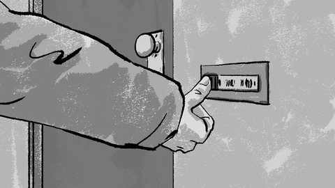 Eine junge Frau klingelt und bietet ihre Hilfe an. Sie hat die Misshandlungen gehört. 
