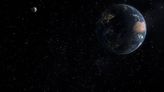 Mond und Erde im All. Das ESA Projekt ICARUS startet nun erneut.