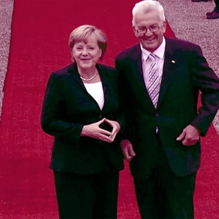 Angela Merkel und Winfried Kretschmann