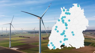 Windpark Tomerdingen auf der Schwäbischen Alb