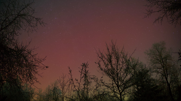 Polarlichter vom Ulmer Science Park aus gesichtet.