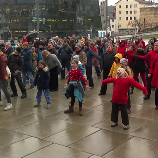 Tanzflash-Mob One Billion Rising