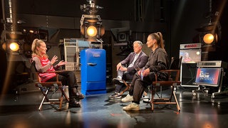 Landessprecherin der Grünen Jugend, Theresa Fidušek, im Gespräch.