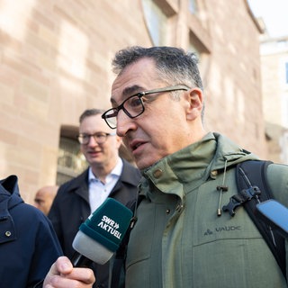 Cem Özdemir (M, Bündnis 90Die Grünen), Spitzenkandidat der Grünen in Baden-Württemberg.