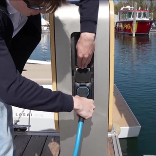 E-Ladesäule für Elektroboote