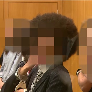 Angeklagte Aktivisten im Gerichtssaal