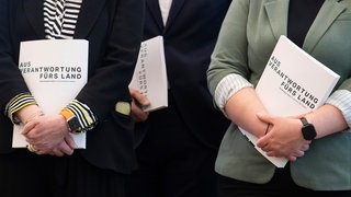 Vorstellung des neuen Kolaitionsvertrags von Grünen und CDU