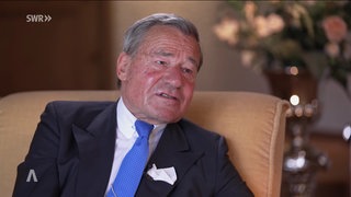 Wolfgang Grupp beim Interview in seinem Haus in Burladingen.