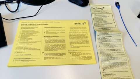 Stimmzettel Freiburg