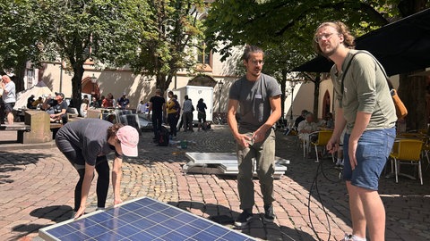 Aktion Balkonkraftwerke in Freiburg