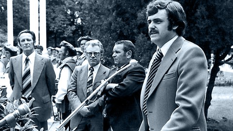Roland Mack, Europa-Park Inhaber, bei der Eröffnung 1975. Der Freizeitpark in Rust feiert in diesem Jahr sein 50-jähriges Bestehen.