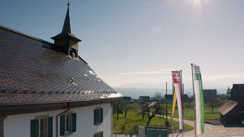 Solarziegel auf Dach