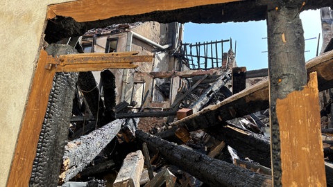 Nach dem Großbrand in Villingen wird das Ausmaß der Zerstörung sichtbar.