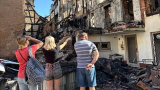 Nach dem Großbrand in Villingen wird das Ausmaß der Zerstörung sichtbar.